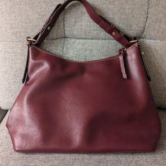 Dooney & Bourke Burgundy Shoulder Bag - Picture 2 of 6